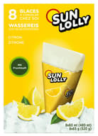 Sun Lolly Lemon 8stk