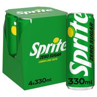 Sprite Zero Sugar 4 x 0,33L, 1,32 l