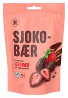 Sjokobær Jordbær med melkesjokolade, 90 g