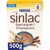 Sinlac spesialgrøt, gluten- og laktosefri Fra 6 mnd, 500 g