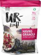 Urkraft Havregranola Jordbær og Bringebær 400 g