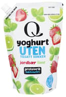 Q Yoghurt Jordbær & Lime Uten tilsatt sukker, 800 g