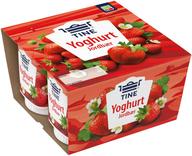 Yoghurt jordbær 4x150g, 600 g