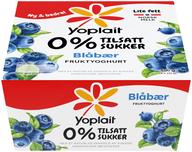 Yoplait 0% Blåbær, 4x124g, 500 g