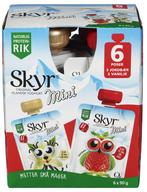 Skyr mini jordbær og vanilje Porsjonspose, 6 stk, 540 g